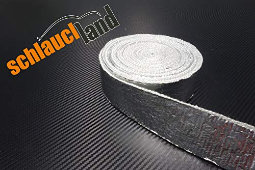 Schlauchland 5m Alu-Fiberglas Hitzeschutzband selbstklebend Breite 50mm