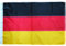 Drapeau allemand l'Allemagne avec œillets en laiton -90 x 150 cm -Matière oxford 210D avec bandes cousues Qualité supérieure - Résistant aux intempéries - Pour l'extérieur et l'intérieur - German flag