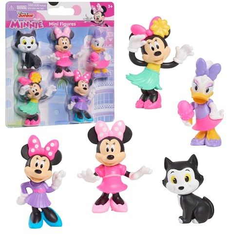 Just Play Disney Junior Minnie Mouse Mini Figures 5-Pack, Kids Toys for Ages 3 Up