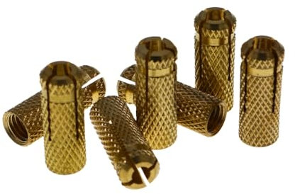20 anclajes de impacto M10 de latón para uso como tacos de metal