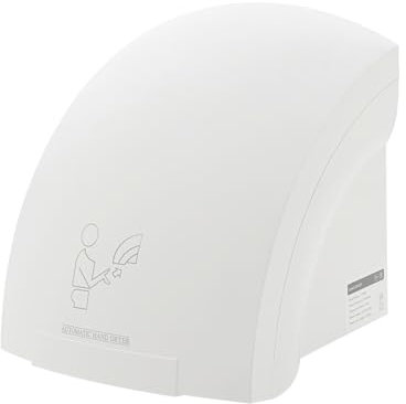 1200W Automatische Händetrockner,Wandmontage Warm oder Kaltluft-Händetrockner,Automatische Erkennung,Vergrößerter Luftauslass mit blauem Licht Starker Luftstrom Kompakter Berührungslos Handgebläse