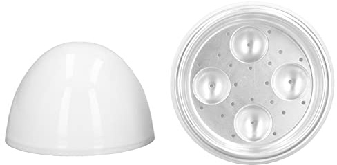 Majatou Hervidor de Huevos Rápido, Coceder de Huevos Hervidos, COCEDOR DE HUEVOS DUROS Capacido de 4 Huevos Diseño Compacto Material ABS Forma de Huevo Función de Microondas Hervidor