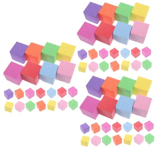 Angoily 150 Pezzi Cubici Educativi Schiuma per Apprendimento e Creatività Dei Giocattoli Didattici per Sviluppo delle Capacità Matematiche e Ricognizione Dei Colori
