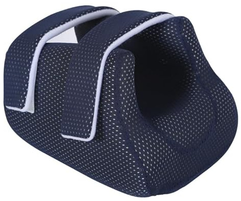 Ehucon Protège-talons 3D - Coussin Anti-Escarre pour Prévention des Ulcères de Pression, Support Podologique pour Patients Alités, Oreiller de Cheville pour Douleurs Talonnières Marine
