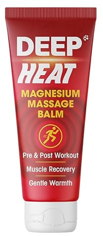 Deep Heat Magnesium Massage Balm for Tired & Tense Muscles, 50g (Pack of 1)