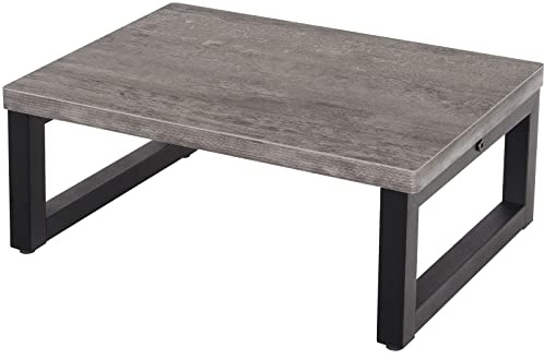 Snughome Wooden Step Stools for Adults Kids, Solid Portable Wooden Bedside Step Stool Adults Hold Up to 350 lb, One Step Foot Stool for Kitchen, Bedroom, Living Room, Bathroom - Self-Assembly(Grey)