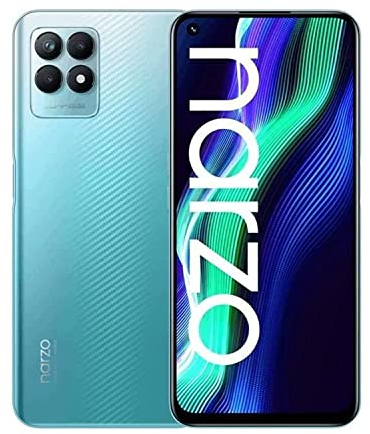 realme Narzo 50-4+128 GB Smartphone, Gran batería de 5000 mAh, Procesador Mediatek Helio G96, Pantalla ultra fluida de 120 Hz, Cámara triple de 50 MP con IA, Ranura para 3 tarjetas, Velocidad azul