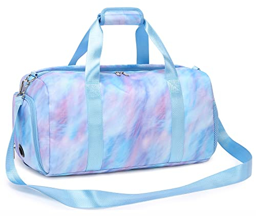 Tanztasche für Mädchen Kinder Sporttasche Gymnastik Trainingstasche Gym Tasche Kindertaschen Trainingstasche mit Schuhfächern
