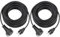 Brennenstuhl Qualitäts-Gummi-Verlängerungskabel (5m Kabel, für den kurzfristigen Einsatz im Außenbereich IP44) schwarz (Packung mit 2)