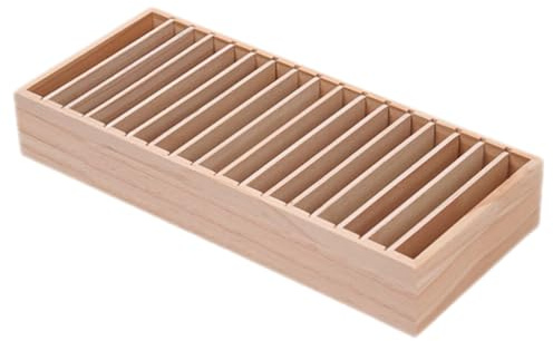 NUOBESTY 17 Rejillas Diadema De Almacenamiento Caja De Presentación Caja Para Presentación De Relojes Bandeja Organizadora De Joyas Diadema Caso Aro De Pelo Caja De Almacenamiento Soporte