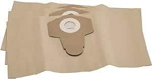 Dust bags compatible with Draper 90107 15L Wet and Dry Vacuum Cleaner 70mm diameter opening.