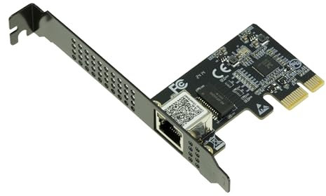 KALEA-INFORMATIQUE Tarjeta controladora de Red PCIe 5 Gigabit ETHERNET 10 100 1000 1G 2,5G 5G con Conector RJ45 y chipset REALTEK RTL8126 CHIPSET