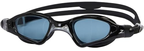 Zoggs Spectra Swimming Goggles Anti-fog Watertight Design, Micro Adjustable, Intelligent Fit, Improved Comfort, Black/Grey - Tint Smoke Lens