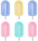 6 Pièces Moules à Glaces en Silicone, Réutilisables en Silicone Ice Cream Moulds DIY Moule pour Popsicles, Sorbets Nourriture, Crèmes Glacées