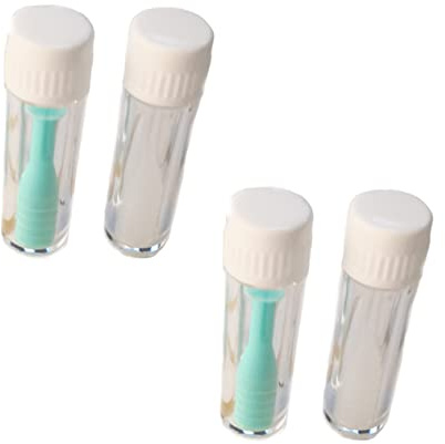 iplusmile 4pièces Set Inserteurs Et Ventouses Pour Lentilles De Contact Outil De Retrait Antidérapant Silicone Avec Étui Adapté Aux Lentilles Rigides Et Souples Pour Voyage Et Usage Quotidie