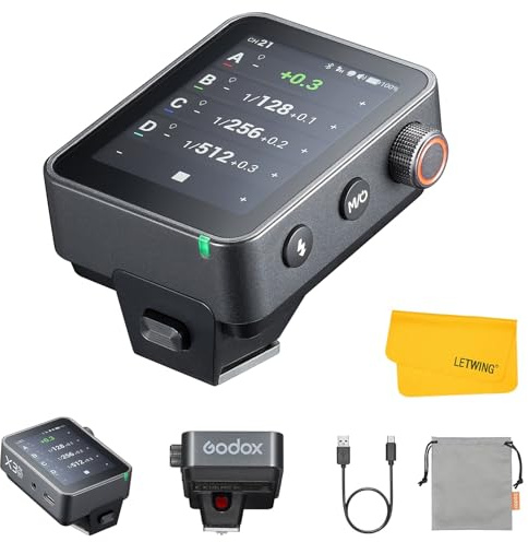 Godox X3 Pro N X3Pro-N TTL Wireless Flash Trigger for Nikon, 2.4G Wireless Touchscreen Flash Transmitter, Support Bluetooth & APP Control, Built-in Lithium Battery, Fast Charging, Pro Performance