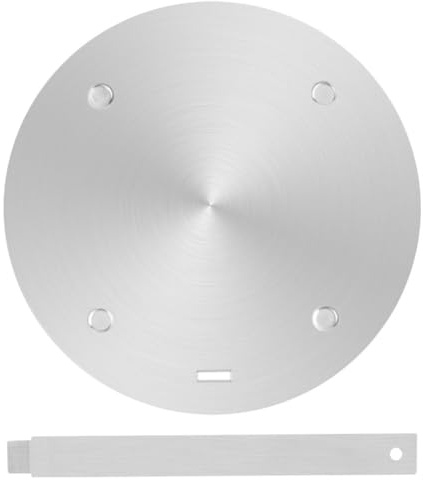 GETAJGHSD Placa Difusora de Calor de Acero Inoxidable 30 CM Mango para Cocinas de Inducción y Gas, Adaptador para Ollas de Hierro y Cerámica en Uso Diario