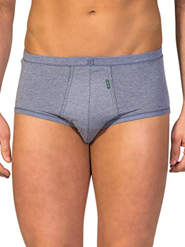 ZD ZERO DEFECTS | Calzoncillo Slip Abierto Premium | Algodón Suave y Transpirable | Talla: XL - Color: Azul Índigo