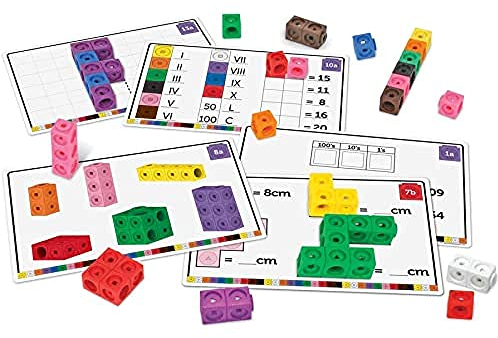 Learning Resources Ich Beherrsche Mathe MathLink-Steckwürfel Set Ab 6 Jahren Mathe Lernen Logik Problemlösen