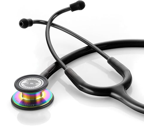 ADC Adscope 608 Convertible Clinician Stethoscope with Tunable AFD Technology, Adult Diaphragm and Adult Bell or Pediatric Diaphragm, 31 inch Length, Iridescent Tactical