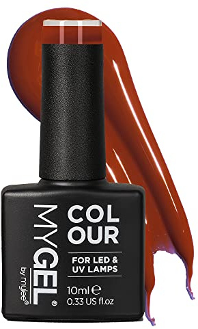 Mylee Gel Nail Polish 10ml [Rust] UV/LED Soak-Off Nail Art Manicure Pedicure for Professional, Salon & Home Use [Autumn/Winter 2022] - Long Lasting & Easy to Apply