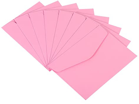 PATIKIL 48Pack Mini Briefumschläge Geschenkkarte Umschlag für Grußkarte Hochzeit Rosa
