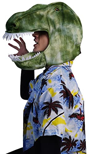 SEA HARE Dinosaur Hat for Adult Funny Animal Hat Green Polyester Costume Headwear