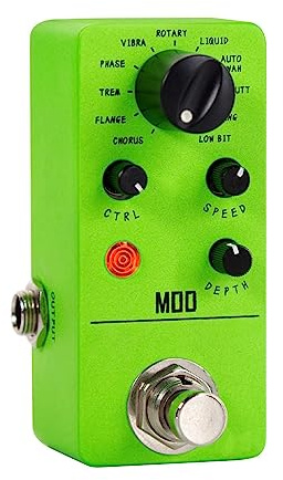 gitarreffekter Modulation Multi Effects Pedal Mod Gitarr Pedal 11 Lägen Chorus Flanger Phaser Tremolo Auto Wah