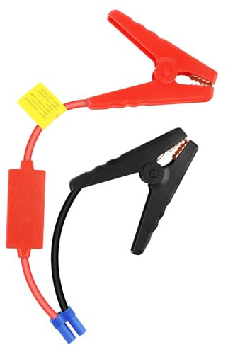 Flintronic 2 Stück 200A Krokodilklemmen, Isoliert Batterieklemmen, Isolier Starterkabel, Autobatterie Krokodilklemme, Batterieladezange, für Starthilfekabel, Überbrückungskabel, Autoladekabel, PKW