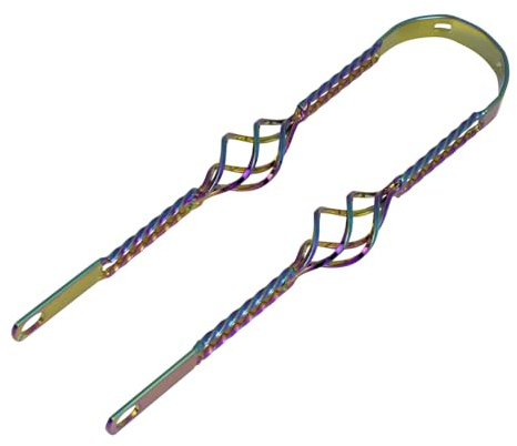 OG Lowrider Classic 20 Double Square Twisted Cage Fender Brace – Steel Fender Support for 20 Inch Lowrider Bikes – 4 Colors (Neo Crome)