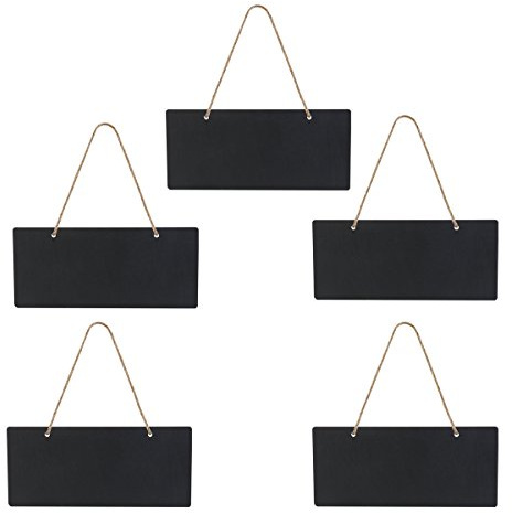 rosenice Klein Kreidetafel Schiefertafel zum Beschriften Mini Rechteck Tafel 5pcs