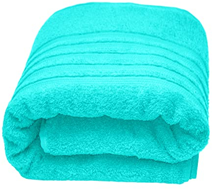Lashuma Frottee Sauna Handtuch Badetuch Türkis - Lagunen, London Saunatuch lang 80x220 cm