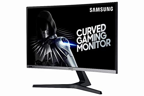 Samsung Monitor Gaming CRG5 (C27RG50), Curvo (1500R), 27, 1920x1080 (Full HD), VA, 240 Hz, 4 ms, G-Sync, HDMI, Display Port, Ingresso Audio, Eye Saver Mode, Flicker Free, Dark Blue Gray