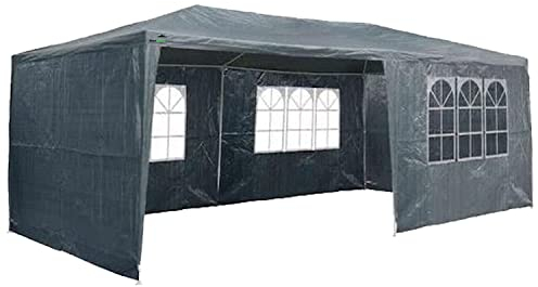 MaxxGarden Gazebo 3x6m - Carpa de jardín - Carpa para Fiestas - 18m² - protección UV 50+ - Impermeable - 4 Paneles Laterales - Antracita