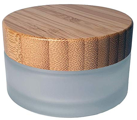 healthy & caring Premiumglas 100 mL Glastiegel - erstklassige Verarbeitung - mit Bambusdeckel - ökologisch wertvoll