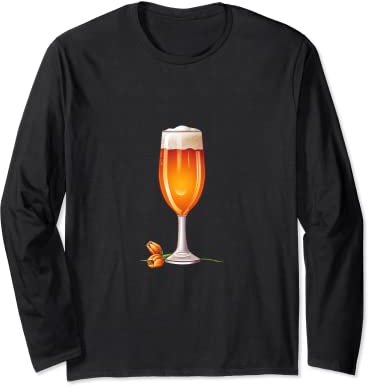 Buveur de bière en verre tulipe Manche Longue