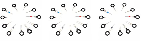 VENOAL 33PCS Voiture Carte de Circuit de Prise de Voiture Faisceau de Borne Sertissage du Connecteur de Prelevement D'Extraction Ensemble D'Outils D'Aiguille Arriere de Suppression
