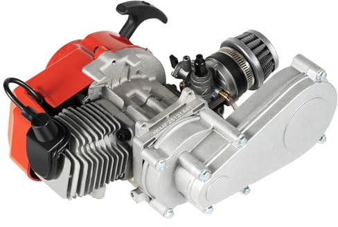 Pocket-Bike Motor 49CC 2-Takt Motor mit Getriebe Vergaser 2,5 kW / 3,5 PS Mini-Motor für die Anwendung auf 49CC 2-Takt Mini Dirt Bike, ATV oder Roller