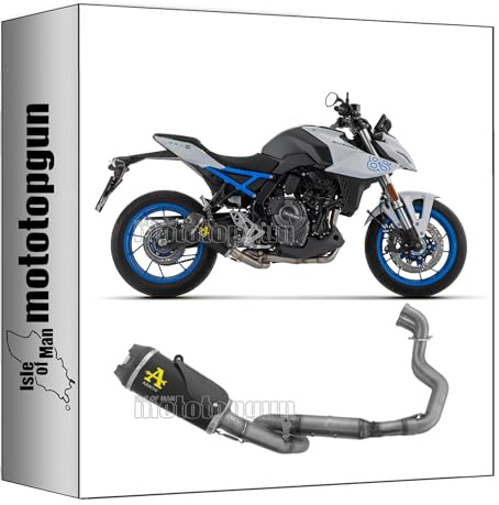 arrow scarico completo + collettore omologato open works titanio fondello carby compatibile con suzuki gsx-8s 2024 mototopgun