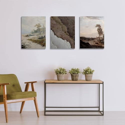prinfantasy Wandbilder Wohnzimmer 3 Teilige Bilder - Poster Set Aesthetic Wanddeko Art Schlafzimmer DYH0042