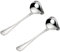 2-Piece Stainless Steel Duckbill Spoon/Saucier Sauce Soup/Gravy Ladle with Pouring Spout/Drizzle Ladle for Sauce Serving
