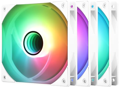 TR TL-C12W-S V3 X3 Ventilateur de boîtier 120mm ARGB CPU Cooler Fan est livré avec effet de lumière miroir ARGB, ventilateur silencieux PC PWM avec vitesse de 1500 tr/min