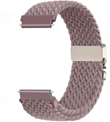 Issinlky 22mm Nylon Flechtband Kompatibel mit Garmin Venu 2/Venu 3/Garmin Vivoactive 4/Galaxy Watch 3 45mm/Galaxy Watch 46mm/Gear S3 Frontier/S3 Classic, Elastisches armband für Frauen Männer