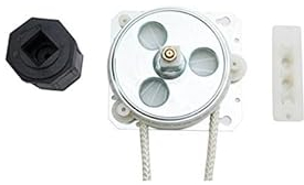 Avvolgitore a frizione MICROLIFT,argano tapparella con cordone da 1,5 mt., argano tapparella SX con calotta e guidacordone, avvolgitore tapparelle sinistro.