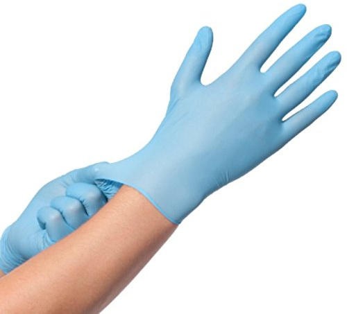 Ulofpc Einweghandschuhe für Kinder, Latex, Blau, 20 Stück, Nitril, Universalschutz für Handwerk, Malerei, Gartenarbeit, Küche, Reinigung (XS)