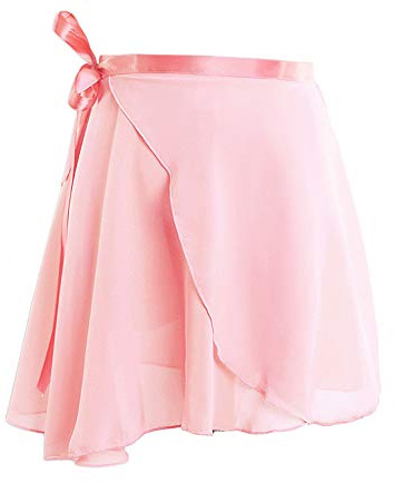CHENGZI Jupe de danse en mousseline de soie pour femme et enfant,L,Rose