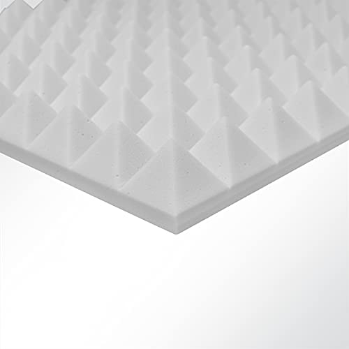 Basotect® Pyramidenschaum Noppenschaum hellgrau selbstklebend 1000x500x30mm Schallabsorber Schallschutz Schalldämmung