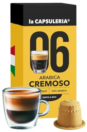 Capsuleria - Kaffe ARABICA CREAM (100 Kapslar) Kompatibel med Nespresso - 100% Arabica