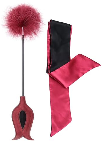 Sex Feather Tickler for Adult Sex Play Spanking Ticklers Adults Bedroom Feather Whips Blindfold BDSM Kit Fetish Toys Set