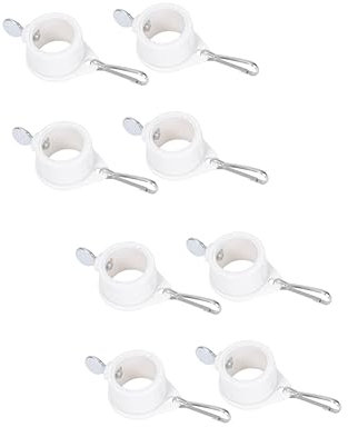 GANAZONO 8 Pezzi 1 Anello Girevole per Asta della Bandiera Ganci in Acciaio Inossidabile Bandiera Esterna Accessori per Esterni Anello Rotante per Asta della Bandiera Anelli per Asta della